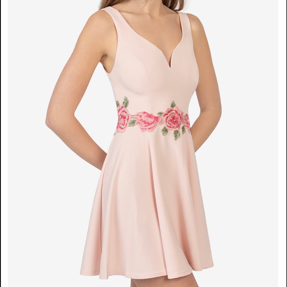 B Darlin Juniors Womens dress size 1/2 small pink